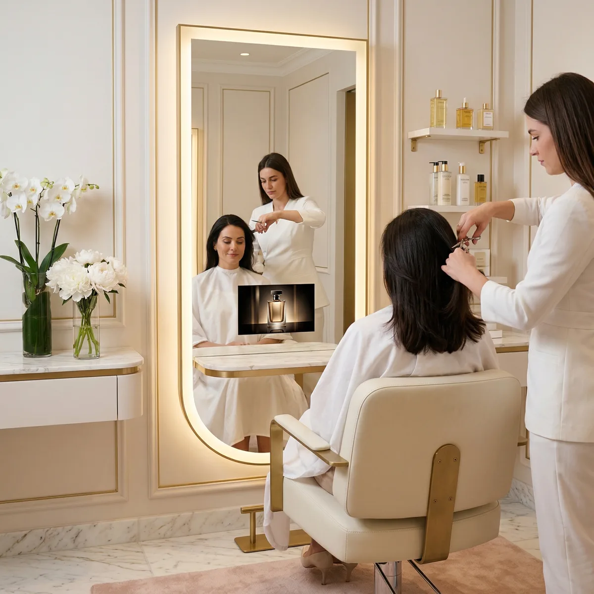 Adveles mirror display — scene 2