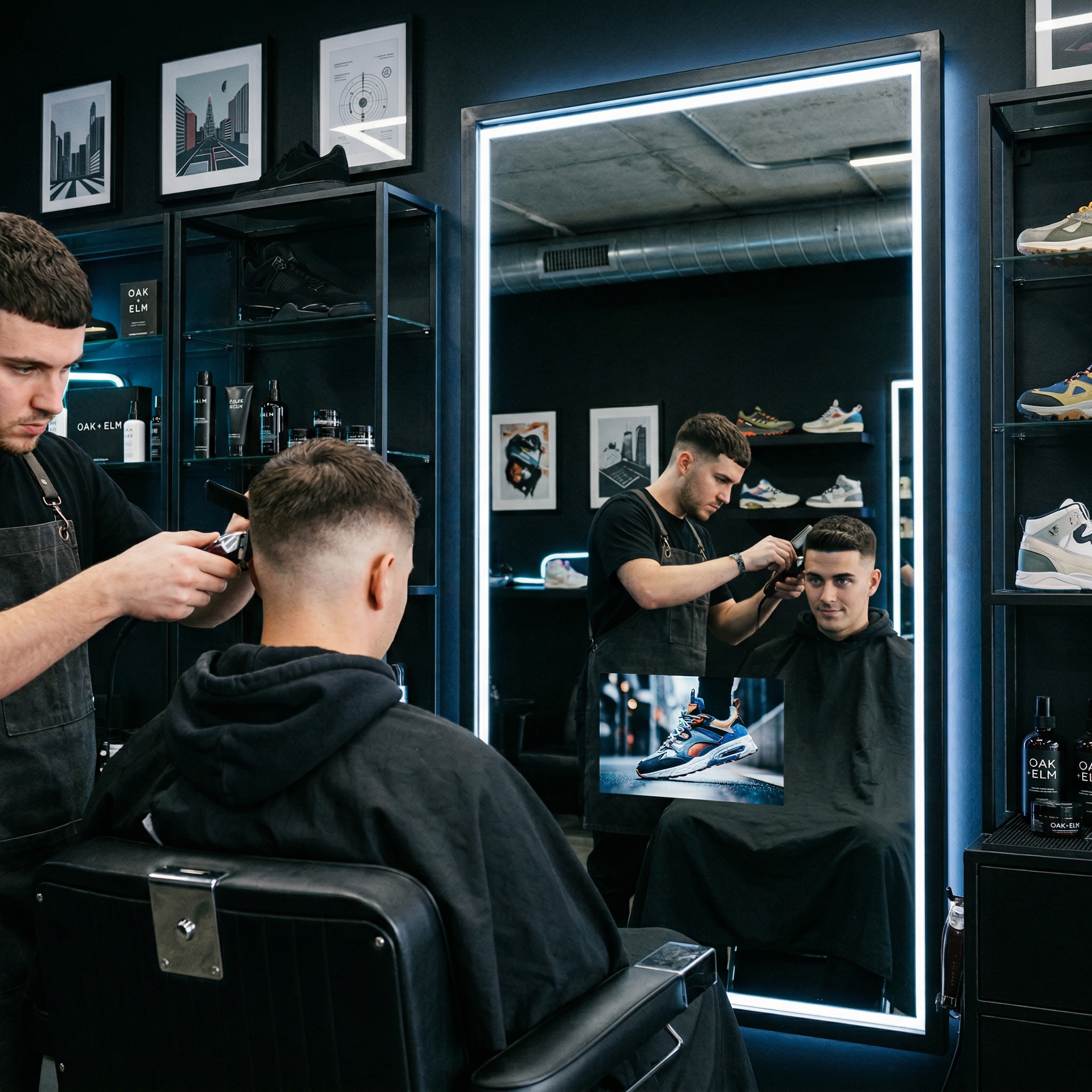 Adveles mirror display — scene 3